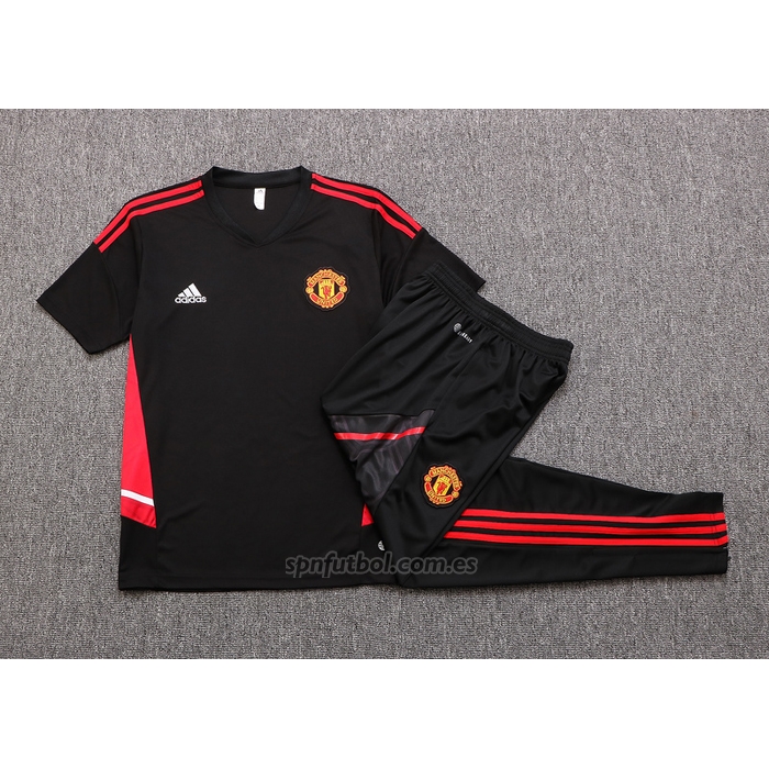 Chandal del Manchester United Manga Corta 2022-2023 Negro